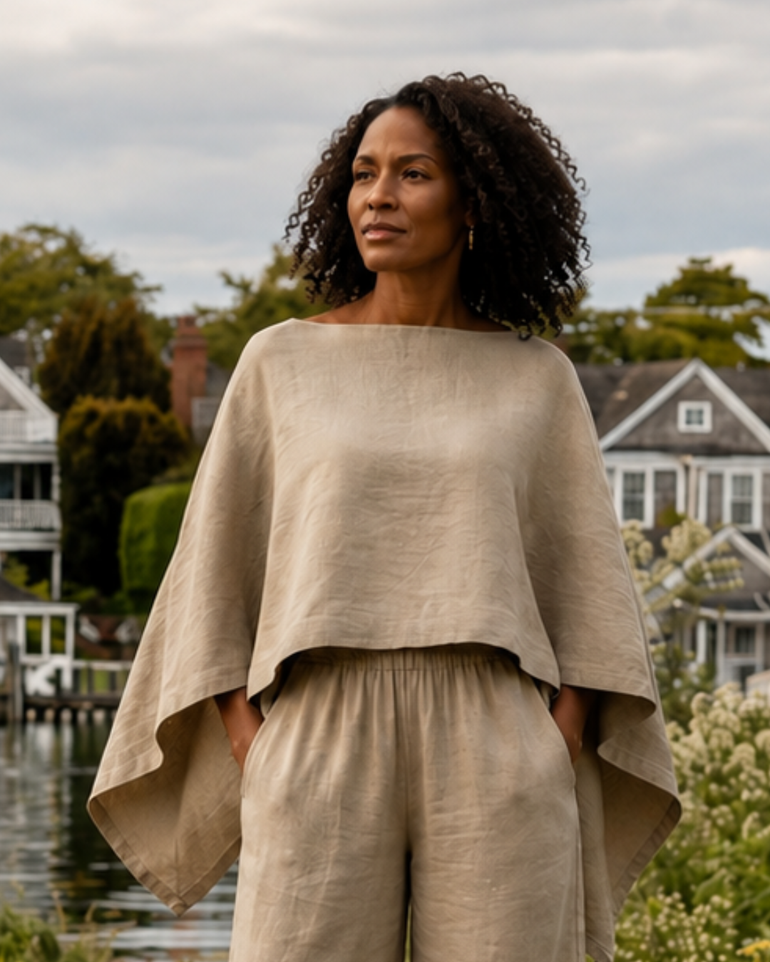 Sophia Linen Top - Image 7