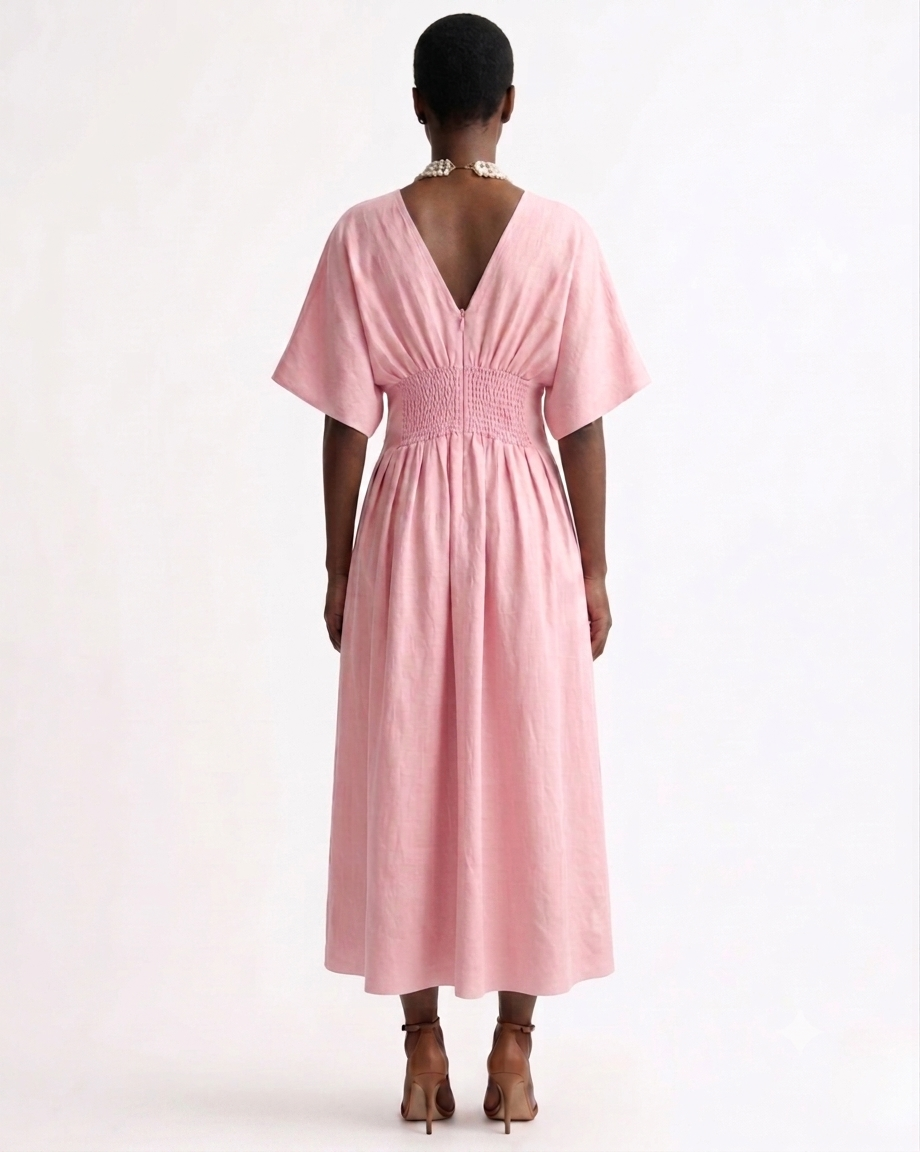 journey-xx-imani-linen-dress-model-back-view-pink