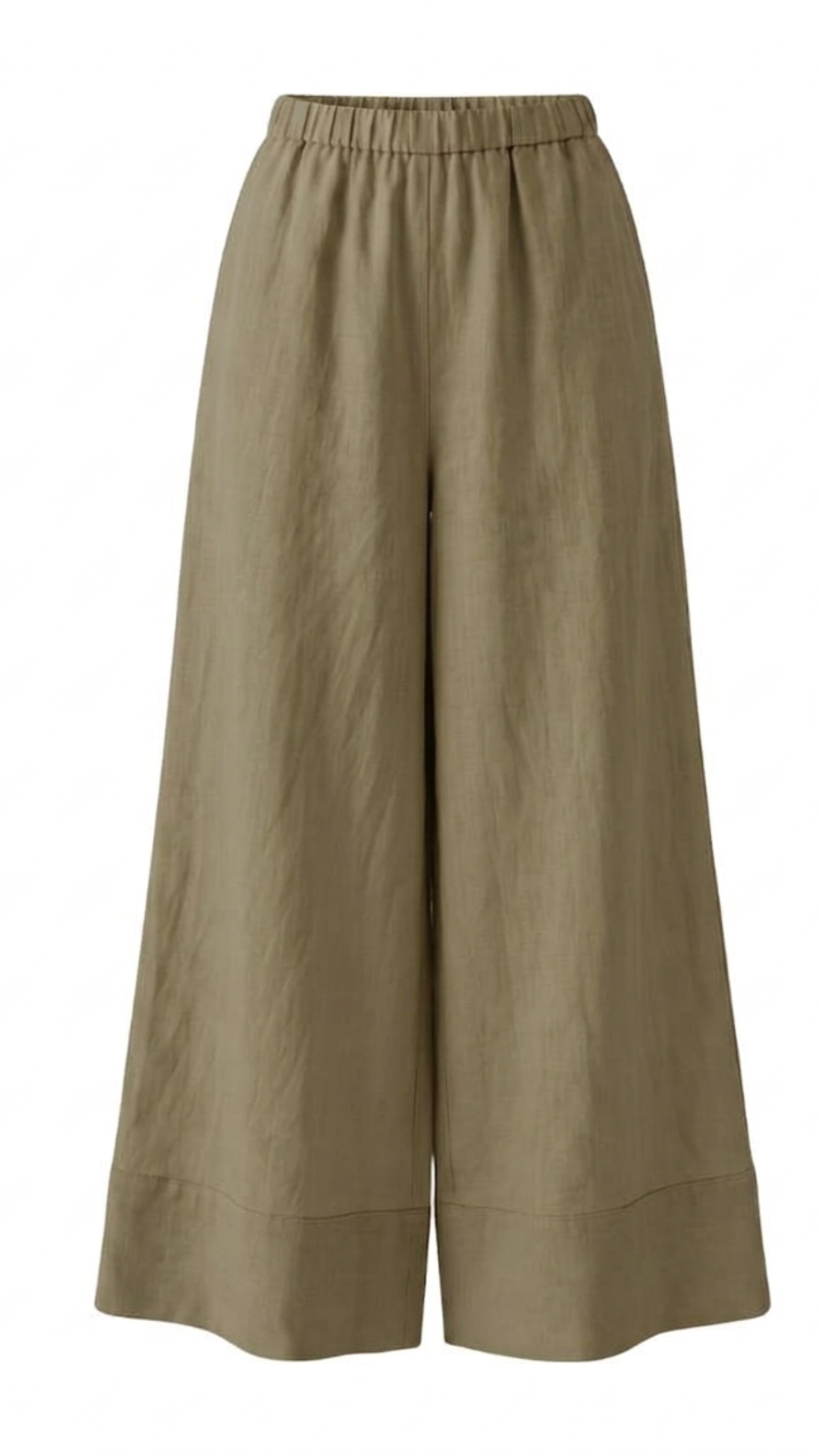 Evie Linen Wide Leg Palazzo Pants front view